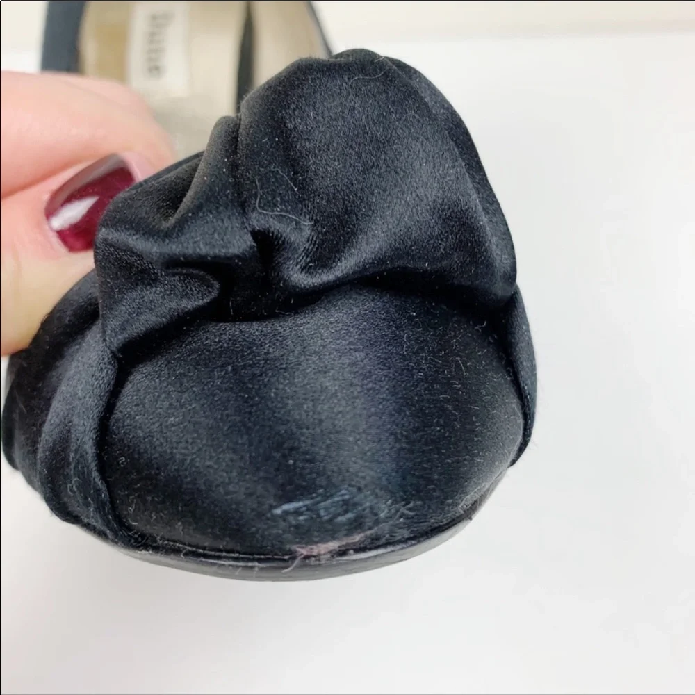 Dune Black Satin Dress Heels 6.5 C29 g3 - Picture 8 of 8